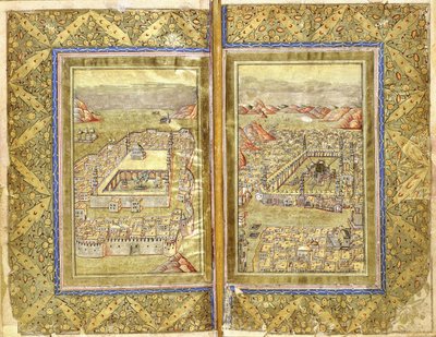 Mekka és Medina látképe, 1794-1795 körül alkotó: Ottoman School
