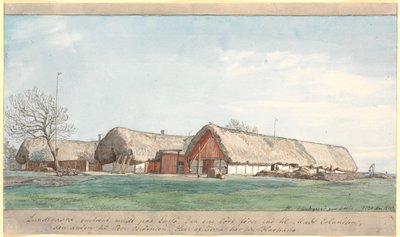 Lundsgaard körülbelül Læssø közepén. alkotó: P.C. Skovgaard