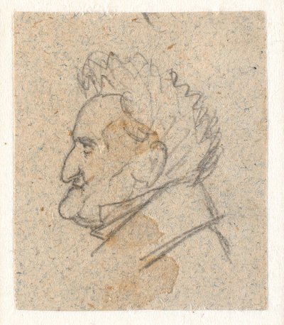 C.D. virágfestő profilportréja Fritzsch. alkotó: P.C. Skovgaard