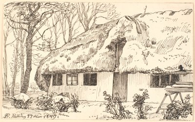 Tetős parasztház Læsø-n alkotó: P.C. Skovgaard