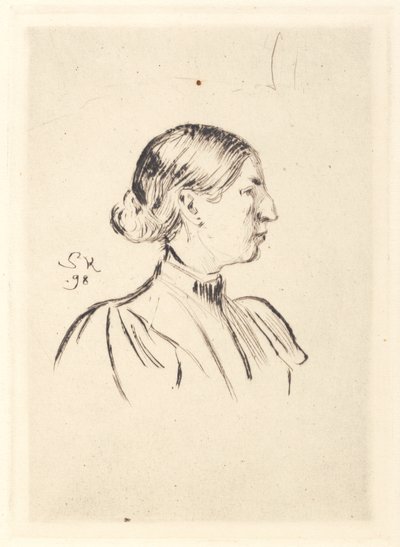 Anna Ancher portréja, profil alkotó: Peder Severin Krøyer