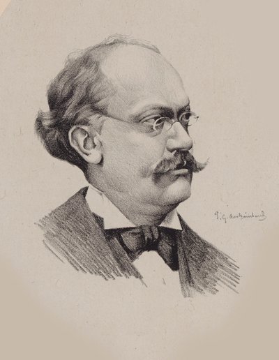 Charles Lecocq zeneszerző portréja 1832-1918. alkotó: P. G. Archainbaud