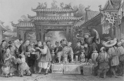 Egy belső orvos a Tien-singnél, 1843 alkotó: P. Lightfoot