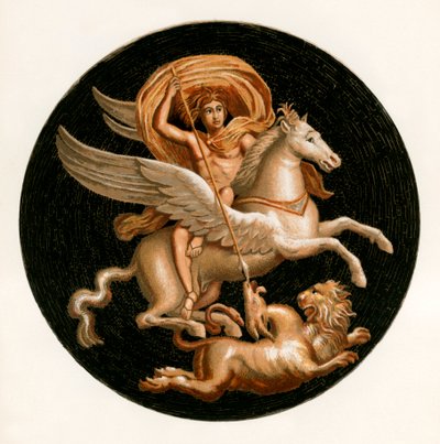 Bellerophon megöli a kimérát alkotó: P. Sellier