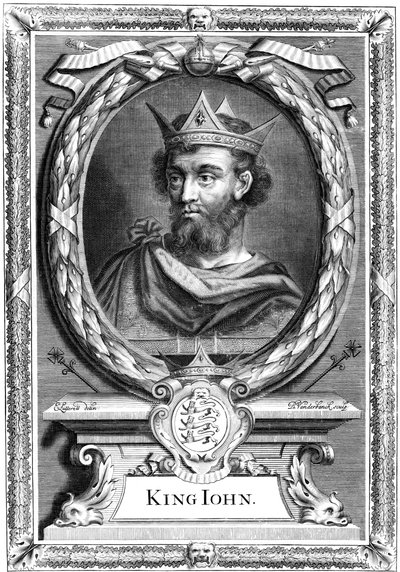 János angol király, XVII. század. alkotó: P. Vanderbanck