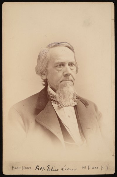 Elias Loomis portréja 1811-1889, 1883-1889 között. alkotó: Pach Bros