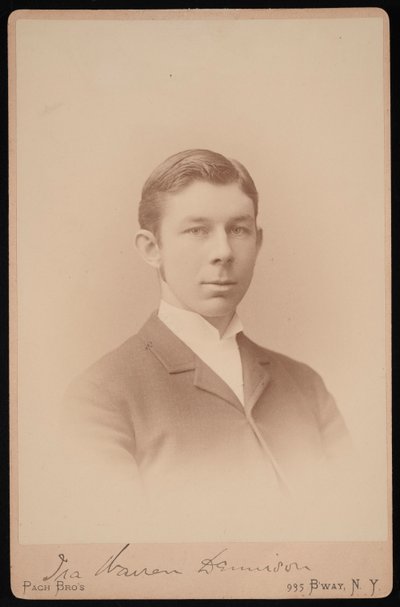 Ira Warren Dennison portréja, 1891 és 1893 között. alkotó: Pach Bros