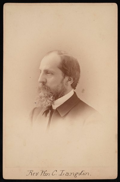 William Chauncy Langdon tiszteletes portréja 1831-1895, 1881 körül. alkotó: Pach Bros