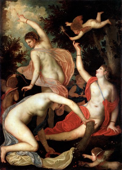 „Graces és Cupido”, 1600-1640 alkotó: Padovanino