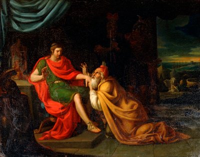 „Priamosz és Akhilleusz”, 17. század alkotó: Padovanino