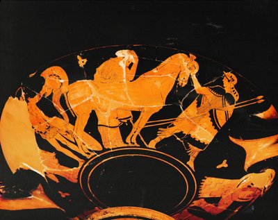 Egy harcos távozása ... alkotó: Painter Pistoxenos