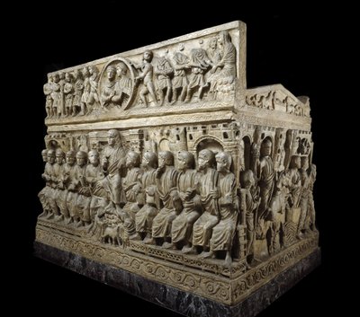 Flavius ​​​​Stilicho szarkofágja, 359-408 körül (márvány) alkotó: Paleo Christian