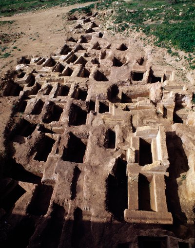 Kilátás a paleokeresztény nekropoliszra, 4. század alkotó: Paleo-Christian