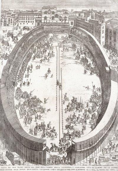 A Nagy Színház nagy összecsukható tányérja, 1680 alkotó: Paolo Amato