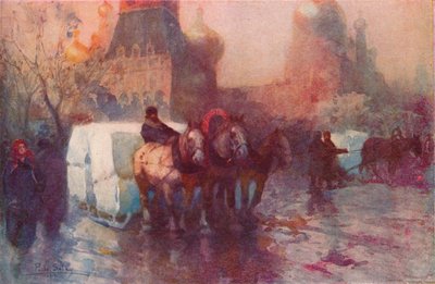 Jéghordás Moszkvában, XIX. század alkotó: Paolo Sala