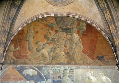 Noé élete, az özönvíz és a víz eltávolítása - Freskó alkotó: Paolo Uccello