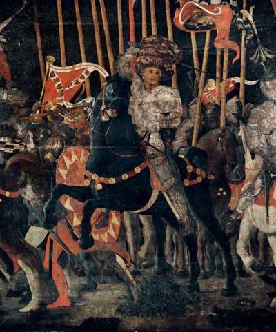 A San Romano-i csata 1432-ben ... alkotó: Paolo Uccello