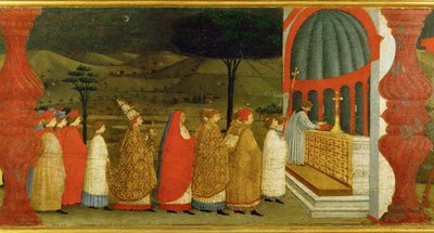 A gazdatest megszentségtelenítése (a fán lévő szopornyica) alkotó: Paolo Uccello