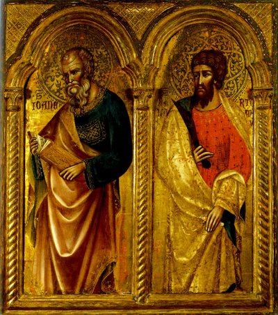 Szent Jakab és Szent Bertalan apostolok, 1345 körül alkotó: Paolo Veneziano