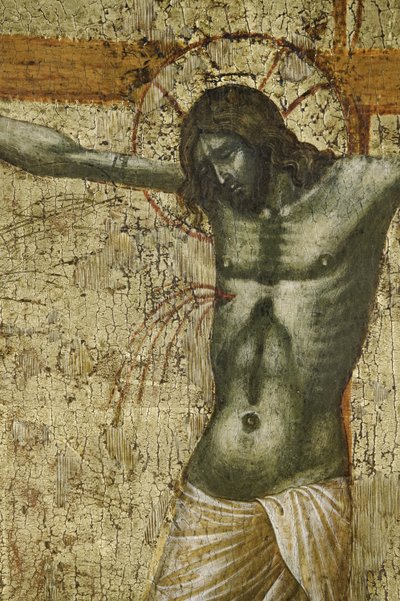 Krisztus, részlet a 1630100-as számból: A keresztre feszítés poliptichonja szentekkel alkotó: Paolo Veneziano