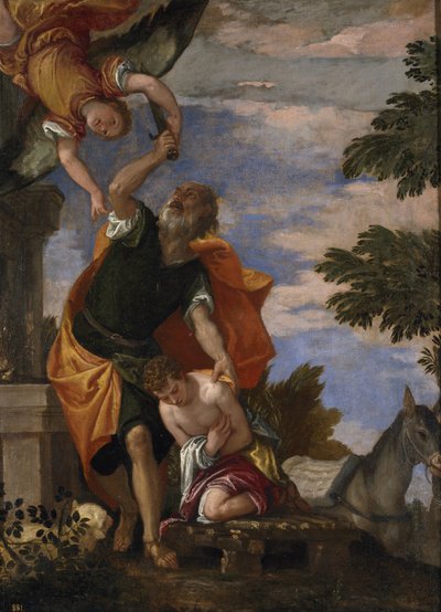 Izsák feláldozása alkotó: Paolo Veronese