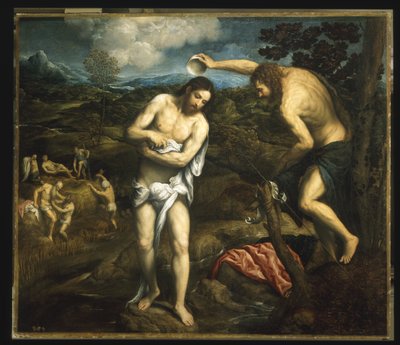 Krisztus keresztsége alkotó: Paris Bordone