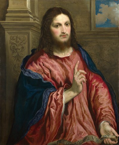 Krisztus mint a világ világossága, c. 1550 alkotó: Paris Bordone
