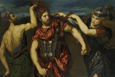 Perseus Merkúr és Minerva által felfegyverkezve alkotó: Paris Bordone