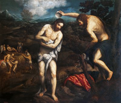 Krisztus megkeresztelkedése, 1548-1551. alkotó: Paris Bordone