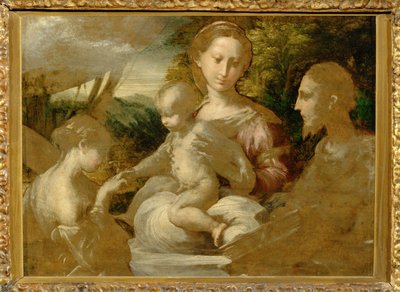Szent Katalin misztikus házassága - A misztikus ... alkotó: Parmigianino (1503-40)