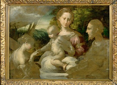 Madonna és a szentek ... alkotó: Parmigianino (1503 40)
