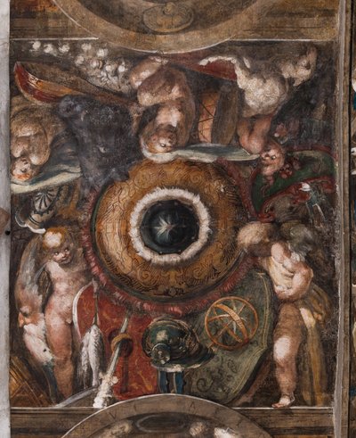 Putti, részlet, 1523 körül (freskó) alkotó: Parmigianino