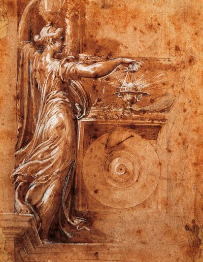 Francesco Parmigianino (1503-1540) Szűz-tanulmány a Detached templomhoz alkotó: Parmigianino