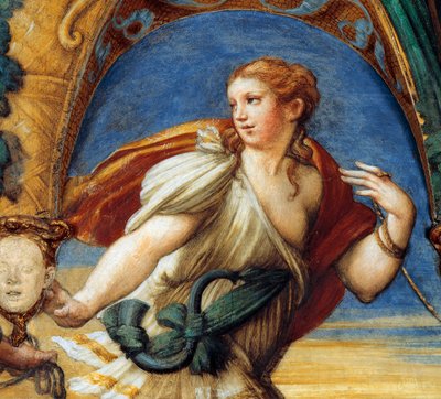 Actaeon, nőies vonásokkal, a Diana mítoszából és az Actaeonból, kb alkotó: Parmigianino