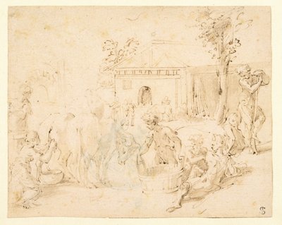 Rusztikus jelenet alkotó: Parmigianino