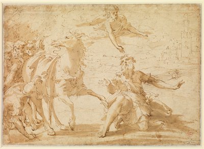 Szent Pál megtérése alkotó: Parmigianino