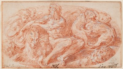 Daniel in der Löwengrube alkotó: Parmigianino