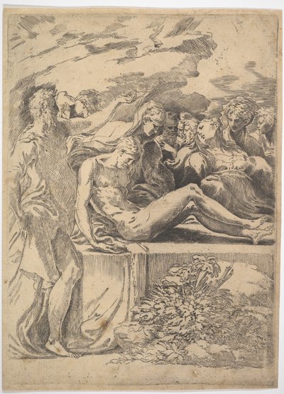 Temetkezés.n.d. alkotó: Parmigianino