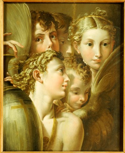 Öt angyal alkotó: Parmigianino