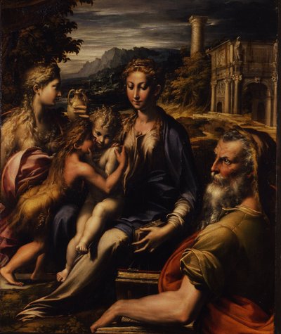 Madonna és gyermeke San Zaccaria Szent Madonnával, 1535 körül alkotó: Parmigianino