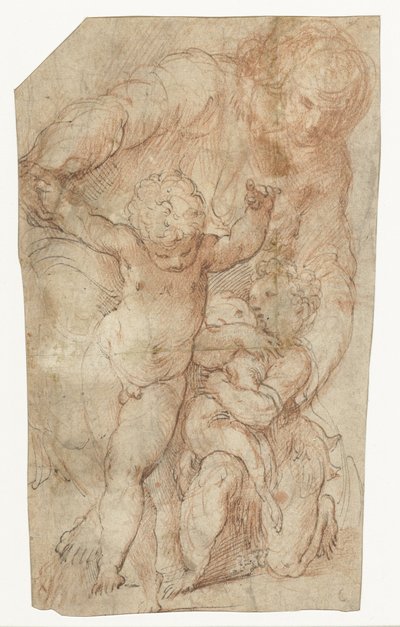 Madonna a gyermek Krisztussal és a kis Keresztelő Jánossal alkotó: Parmigianino