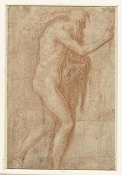 Férfi figyelmeztetően felemeli az ujját alkotó: Parmigianino