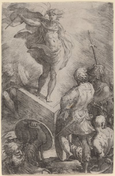 Krisztus feltámadása alkotó: Parmigianino