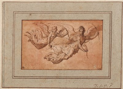 Zwei Studien für die Figur des Sieges alkotó: Parmigianino