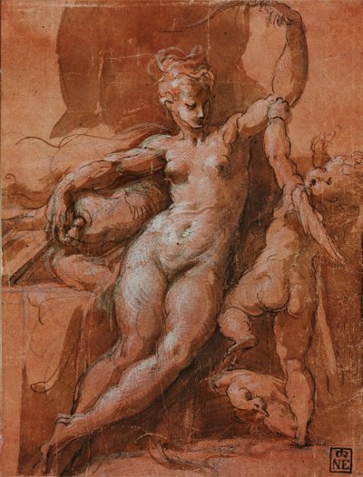 Venus entwaffnet Amor alkotó: Parmigianino