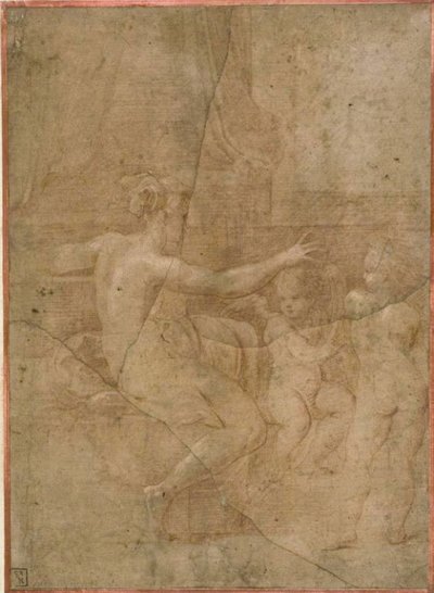 Vénusz Ámorral és Puttóval alkotó: Parmigianino