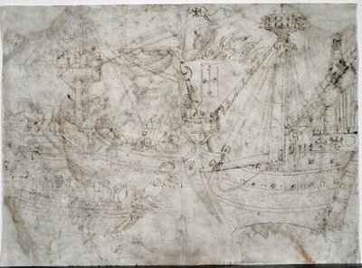 Űrhajó, c. 1410-es évek. alkotó: Parri Spinelli