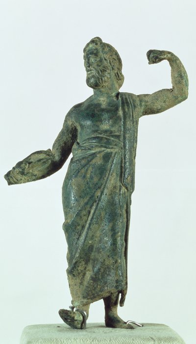 Shami alak, valószínűleg Zeusz vagy Poszeidón, Nehavand (Laodicea) város romos templomából került elő, Iránban (bronz) alkotó: Parthian School