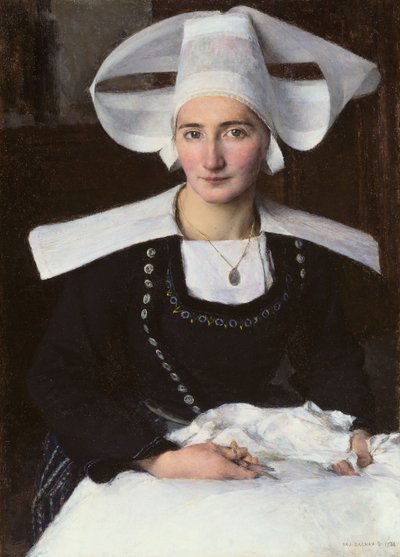 Nő Bretagne-ból alkotó: Pascal Adolphe Jean Dagnan Bouveret