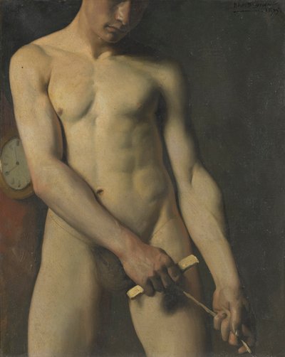 Meztelen tanulmány egy férfiról alkotó: Pascal Adolphe Jean Dagnan Bouveret